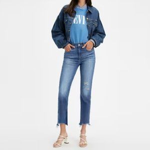 LEVI’S 724 HIGH RISE STRAIGHT CROP JEANS